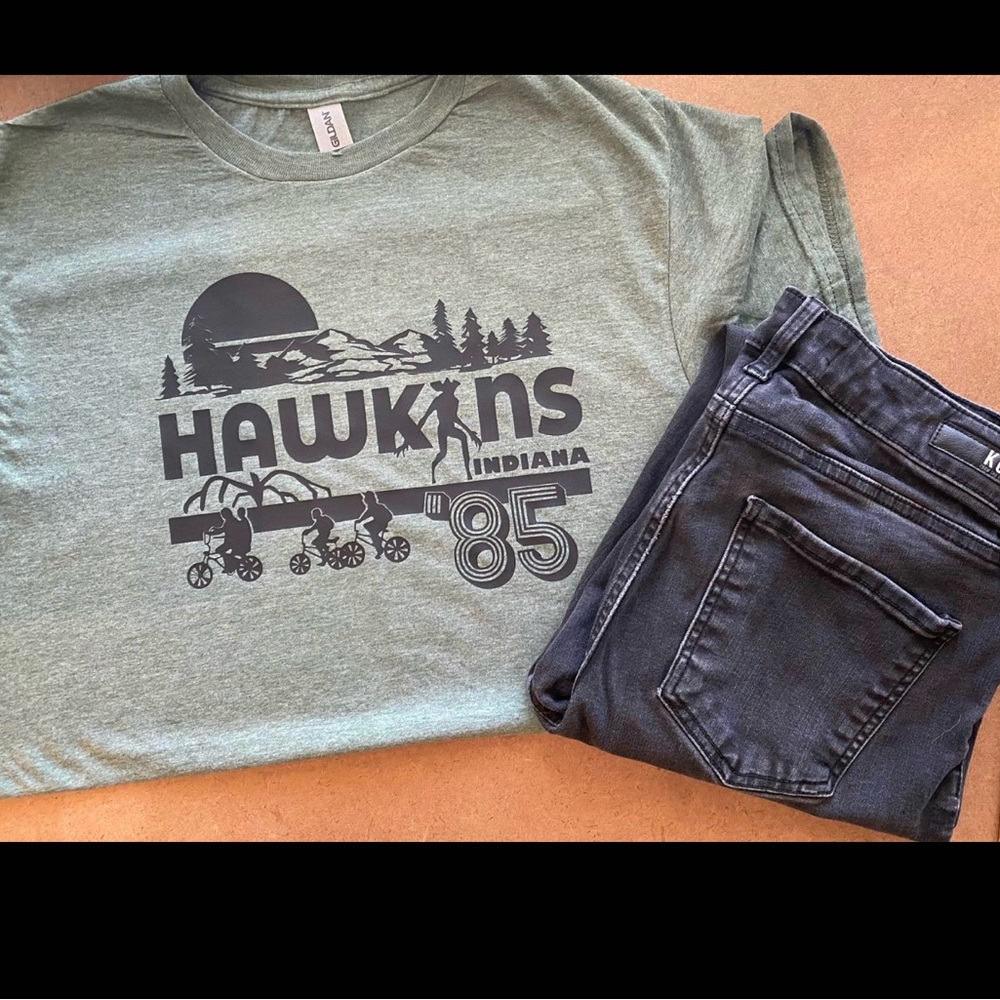 Green Hawkins Indiana Graphic T-Shirt